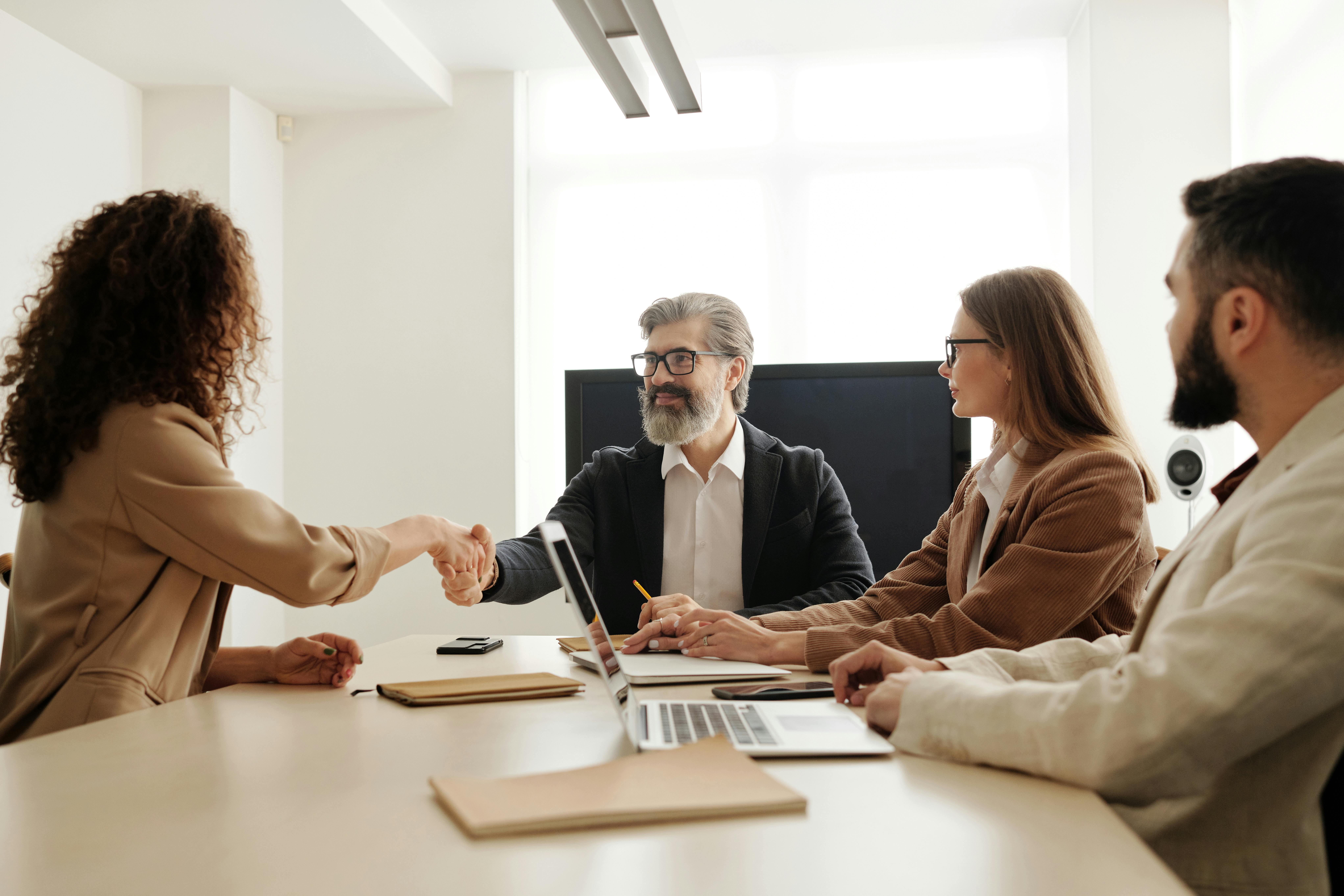 Candidate reviewing structured interview practice